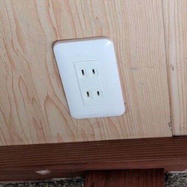 一見普通のコンセントですが…/リーゼント農家キノさん(@kinoko0214)提供