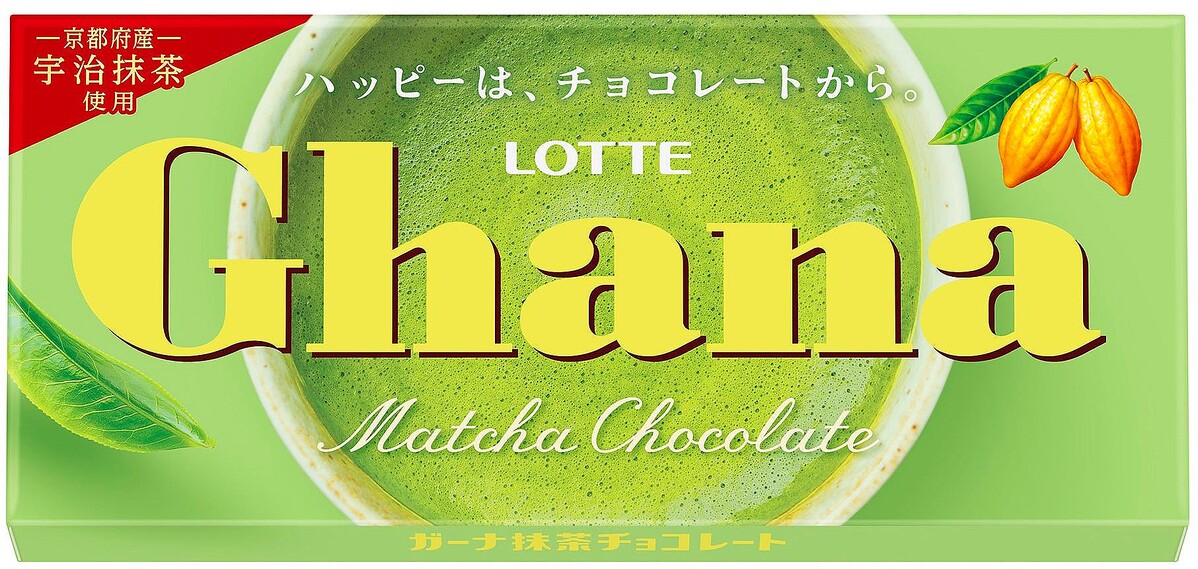 ロッテ「ガーナ抹茶チョコレート」4月22日発売、5年ぶりの板チョコレート新商品、「紗々〈芳醇抹茶〉」も販売