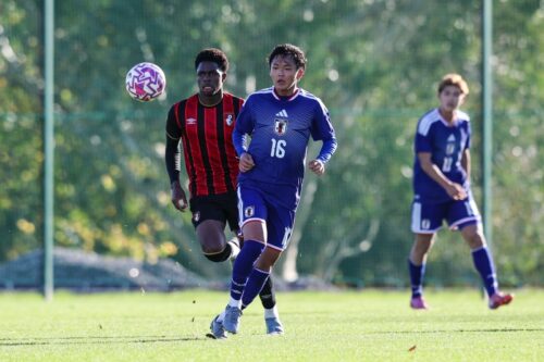 U-22日本代表がボーンマスと対戦 イングランド遠征を1勝1分と成績