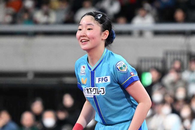 張本美和【写真：松尾/アフロスポーツ】