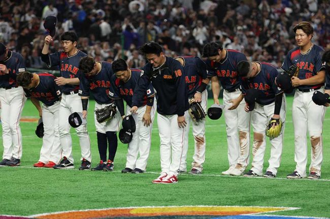 台湾戦で7回コールド勝ちした侍ジャパン【写真：ロイター】