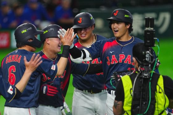 満塁弾を放った侍ジャパン・大谷翔平【写真：Getty Images】