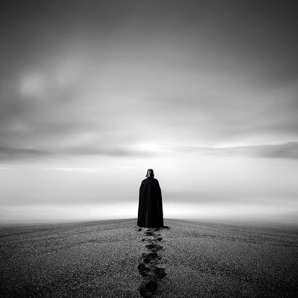 想像力が刺激される 映画のキャラクターを起用した白黒写真が哀愁たっぷり ライブドアニュース