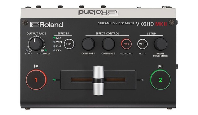 ローランド ストリーミング機能を新規搭載したhdmi入力2系統 出力2系統のビデオ ミキサー V 02hd Mk Iiを発売 ライブドアニュース