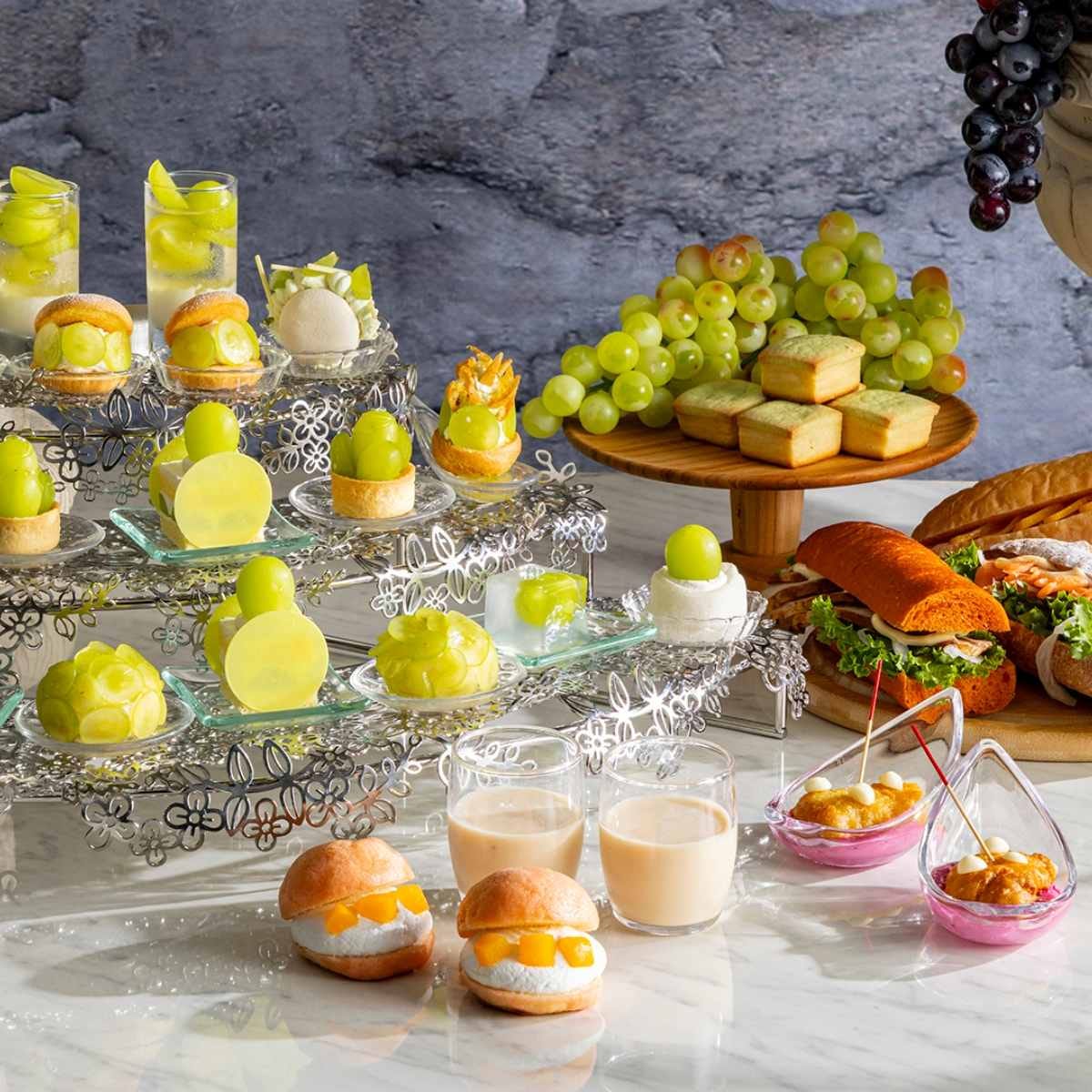 ヒルトン東京お台場の「シャインマスカットアフタヌーンティー」に新作も