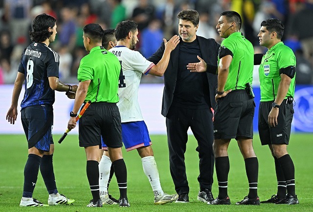 昨年９月からアメリカ代表を率いるポチェティーノ監督。写真：金子拓弥（サッカーダイジェスト写真部／現地特派）