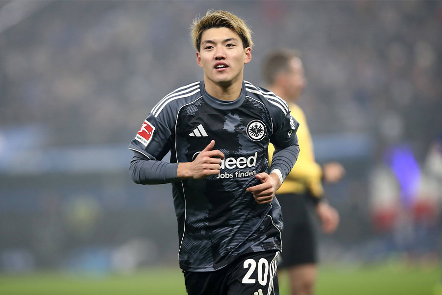 今季フランクフルトに移籍をした堂安律【写真：アフロ】