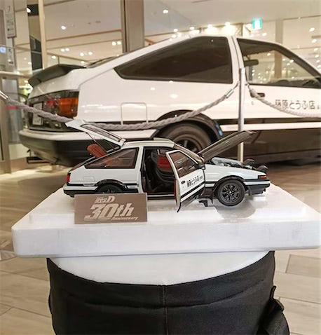 【頭文字D】AE86の実車と1/18スケールモデルが高崎に集結!