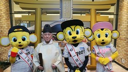阪神梅田本店に「阪神タイガース必勝祈願神社」 トラッキー、ラッキー、キー太も登場