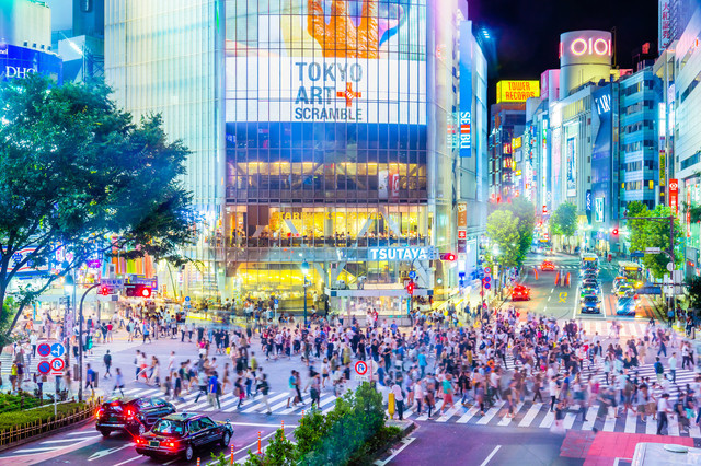 渋谷のスクランブル交差点