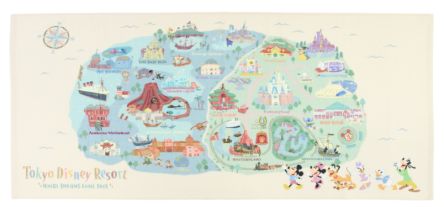 1980年代 ディズニーランド スーベニアマップ 公式】開園当時のマップ