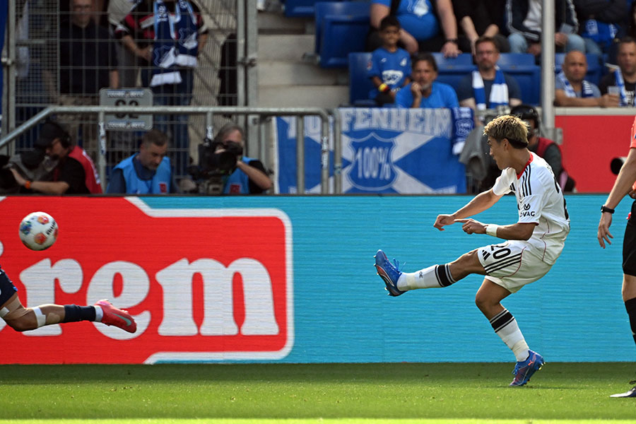 2ゴールを決めたフランクフルト・堂安律【写真：アフロ】