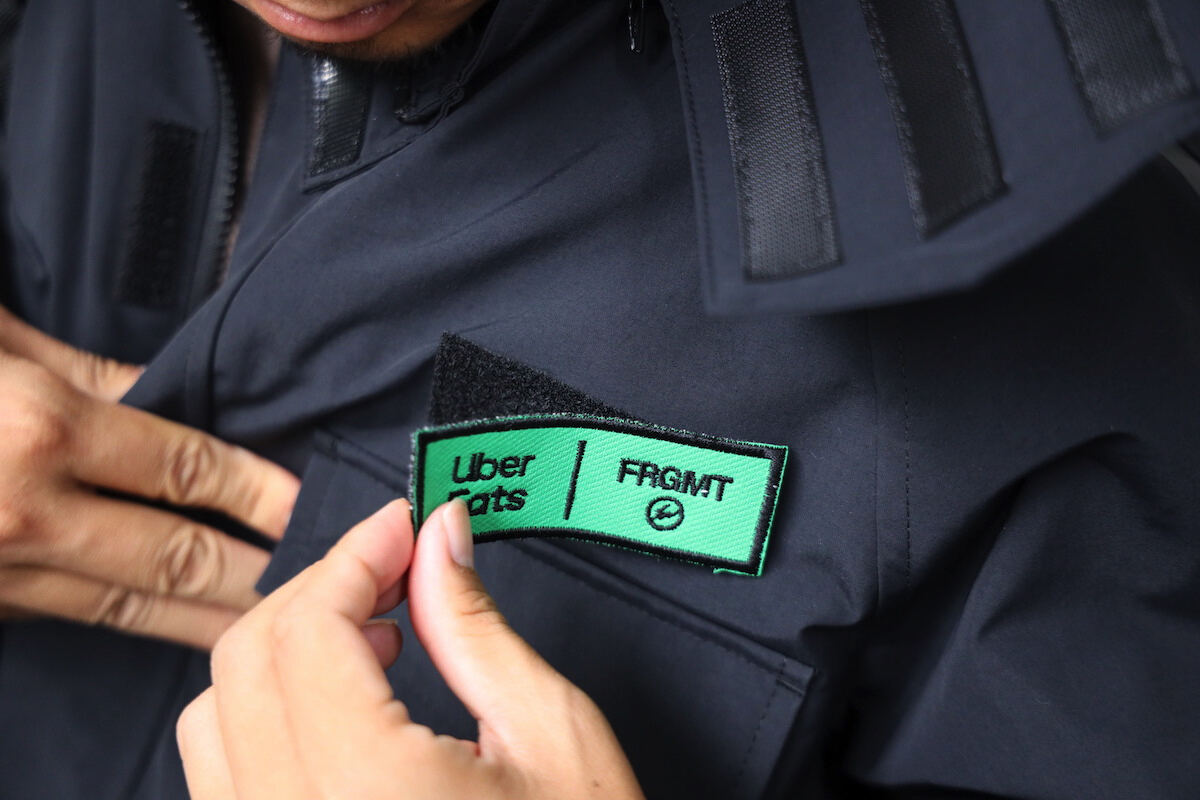 Uber Eats × 藤原ヒロシ ブラックジャケット M Uber Eats × 藤原ヒロシ