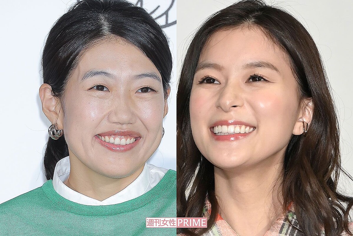 横澤夏子（左）と芳根京子