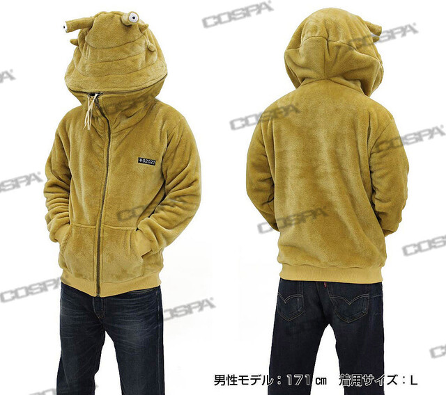 カネゴン に変身できるパーカー登場 ぬいぐるみのようなモコモコ素材で立体的に再現 ライブドアニュース