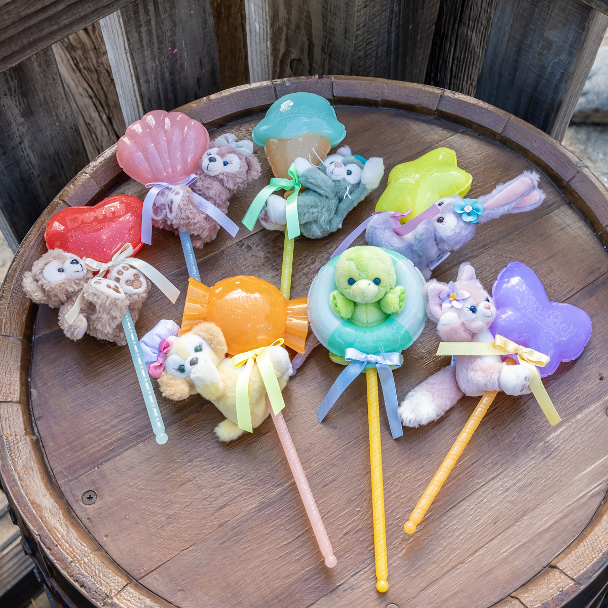 ダッフィー＆フレンズ ぬいぐるみスティック かわいいモチーフと一緒！東京ディズニーシー「ダッフィー