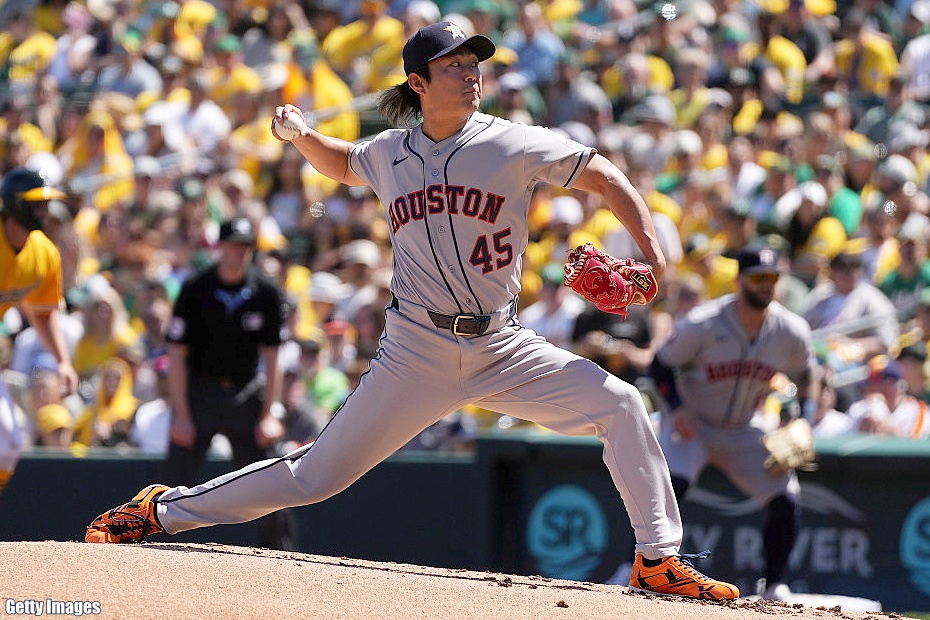 敵地でのアスレチックス戦に先発登板したアストロズの今井達也