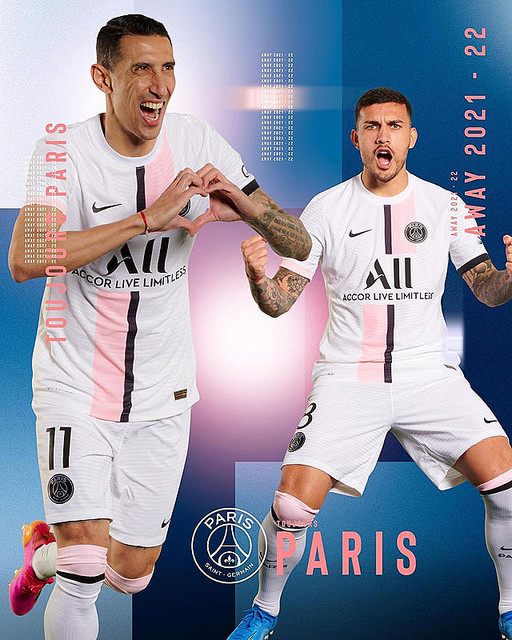 パリ・サンジェルマン、21-22新アウェイユニフォーム発表！「こっちで