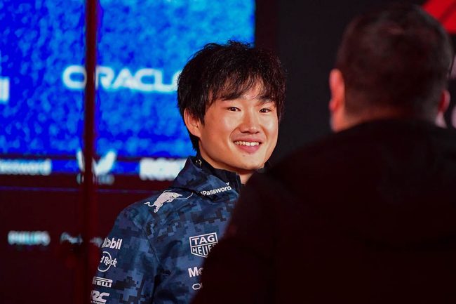 ラスベガスGPに出場している角田裕毅【写真：ロイター】