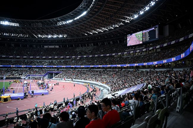 9月に東京世界陸上が開催された国立競技場【写真:中戸川知世】