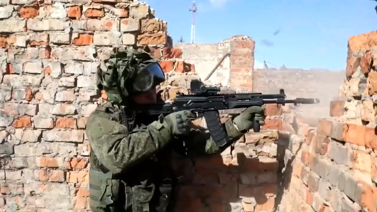 ロシアに派遣された北朝鮮の兵士（ロシア国防省）