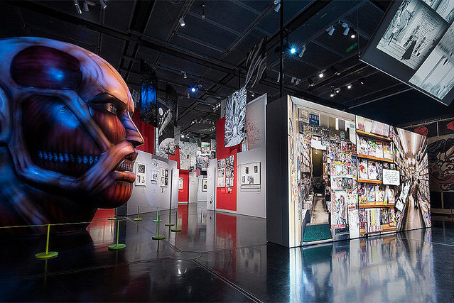大英博物館『The Citi exhibition Manga』会場風景 J.Fernandes©The Trustees of the British Museum