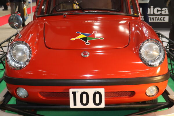 全日本模型ホビーショーに展示された「ダットサン・ベビイ」（乗りものニュース編集部撮影）