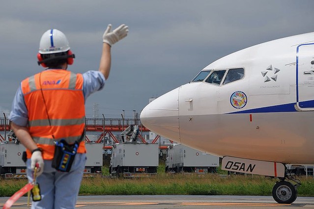 ANAの737-700「JA05AN」、日本の空に別れ ヴィクターヴィルへ出発