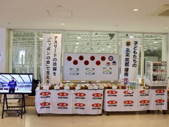 昨年度の「もぐもぐブース」設置の模様