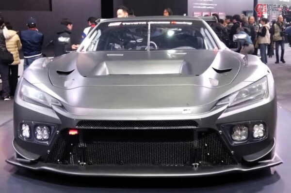 TAS2026にて初めて一般公開されたトヨタ「GR GT」（乗りものニュース編集部撮影）