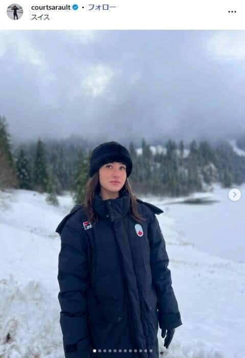 コートニー・サロール選手のインスタグラム（＠courtsarault）より