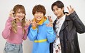 
「仮面ライダーガヴ」メインキャストの宮部のぞみ（左端）、知念英和（中央）、日野友輔（右端）
