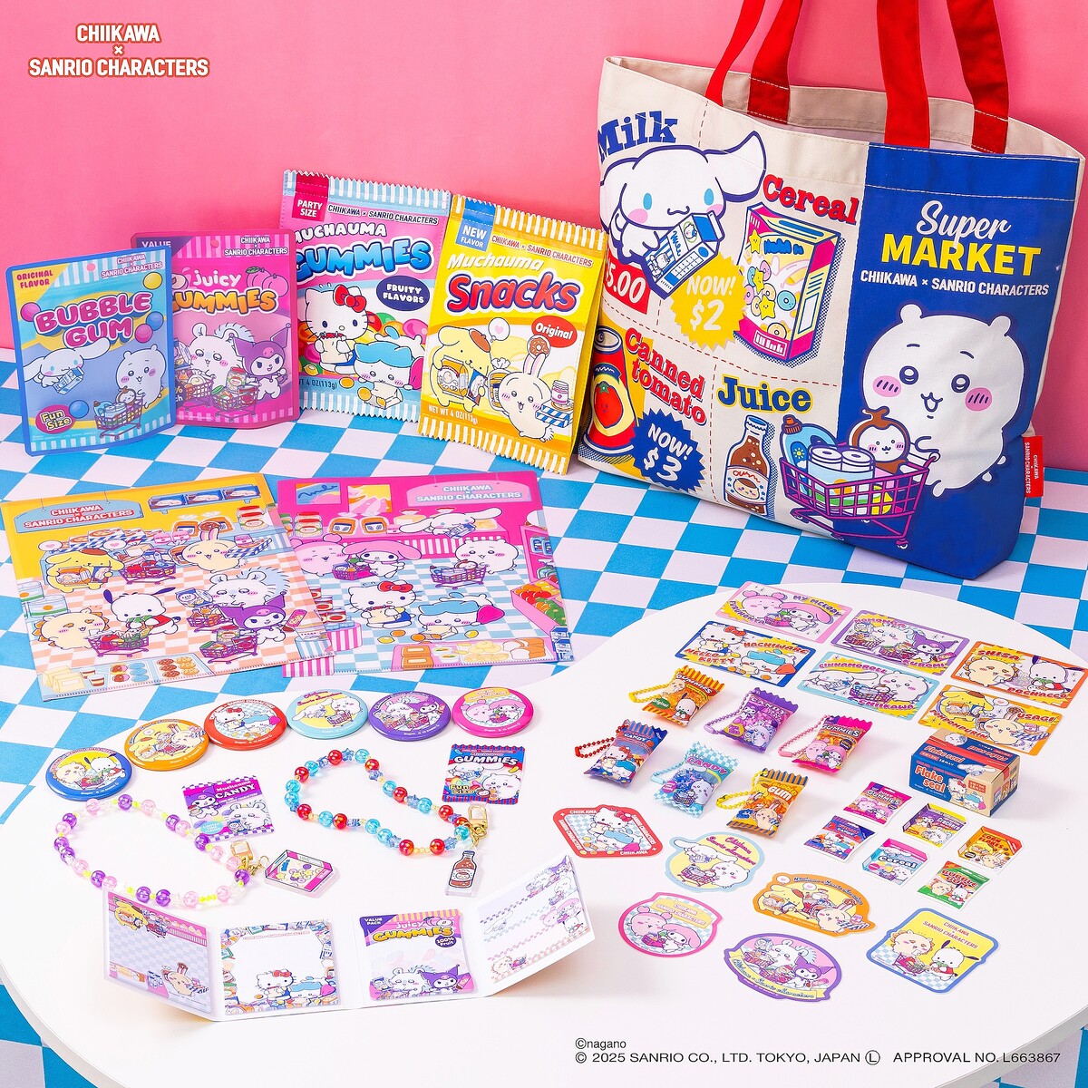 ちいかわ×サンリオキャラクターズ」アイテムが12月12日より発売