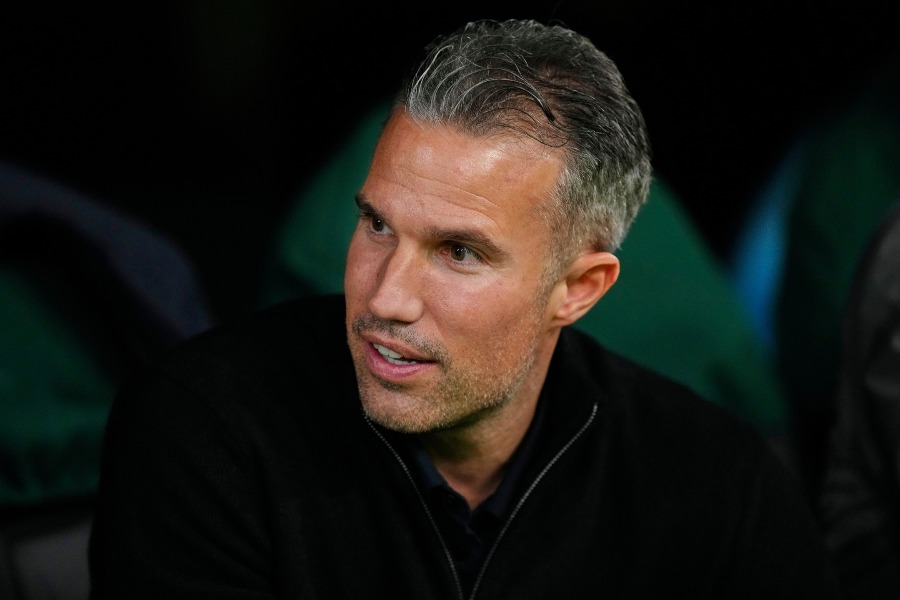 オランダ1部フェイエノールトを率いるロビン・ファン・ペルシー監督【写真:AP/アフロ】