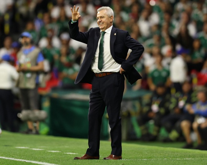 北中米Ｗ杯ではメキシコ代表を率い、ベスト16進出に導いたアギーレ監督。（C）Getty Images