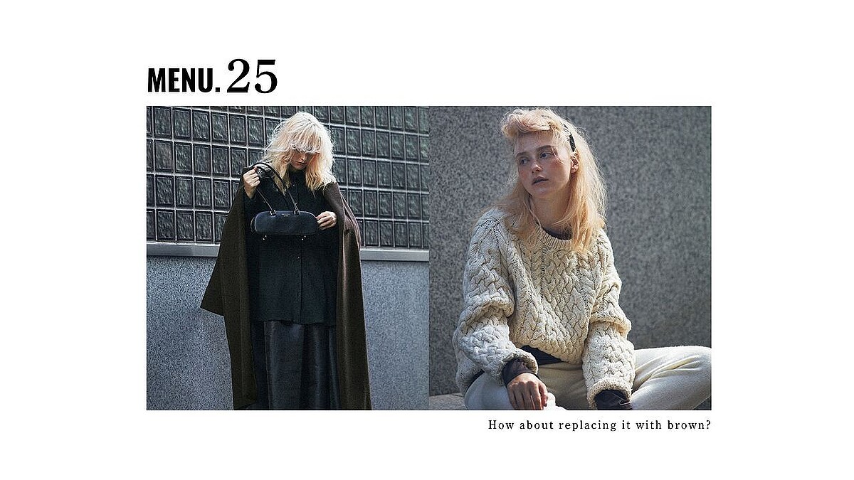 黒のように使える色「合わない」ことが少ない「ブラウン向きのキレイな服」