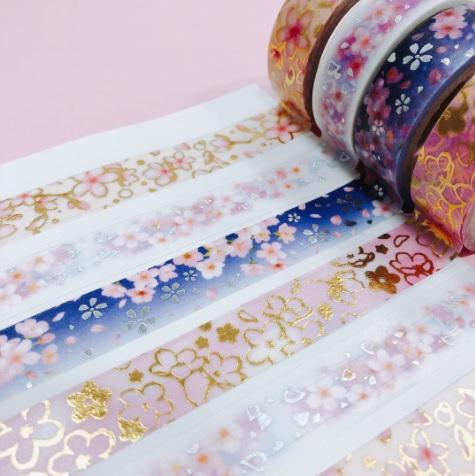 金の箔押しに桜は最高にかわいい キャンドゥのマステは大人買い案件 Peachy ライブドアニュース