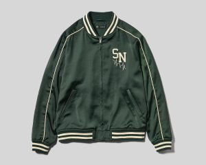 サテンリブブルゾン 