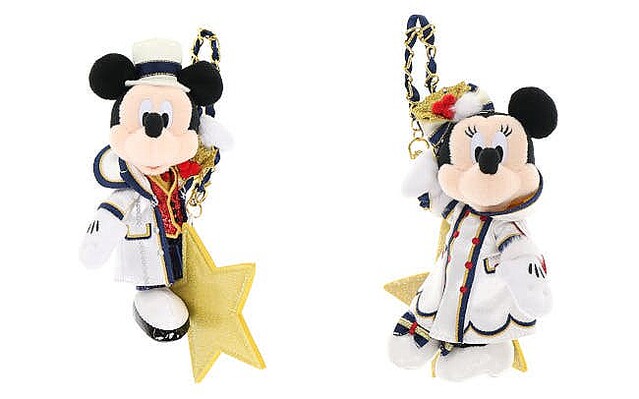 新品】ディズニーシー 2021年クリスマス ぬいぐるみバッジ 4点セット