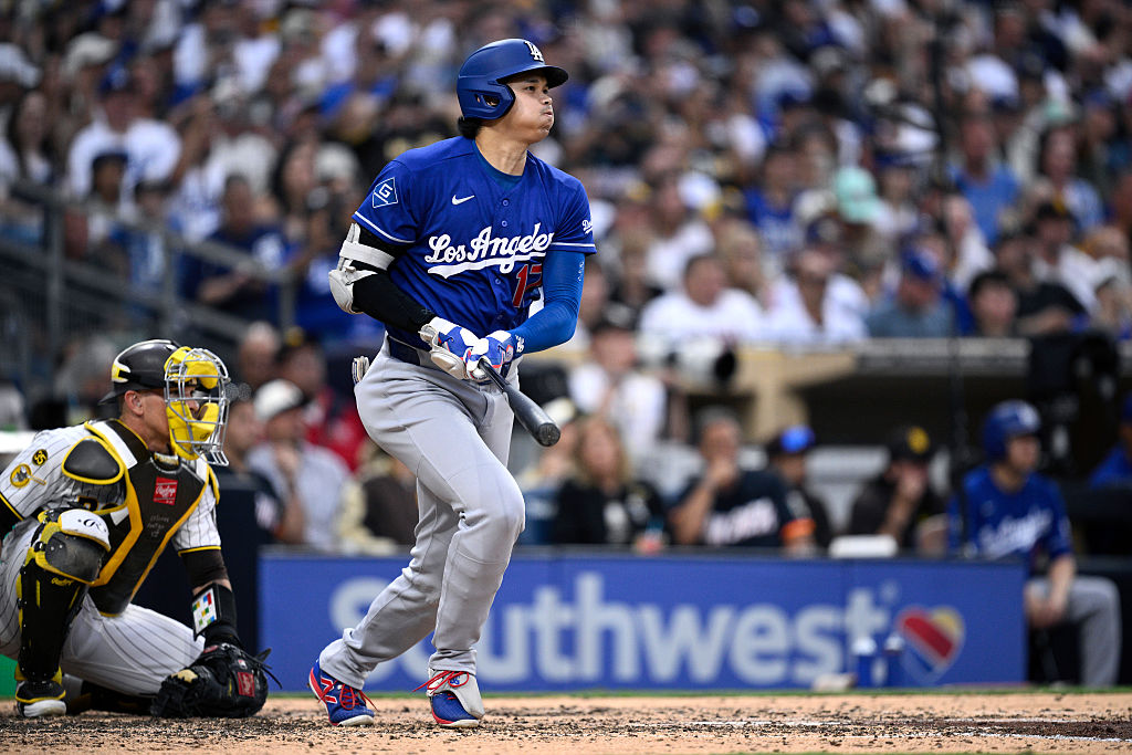  マルチ安打を記録したドジャース・大谷翔平（写真＝Getty Images） 