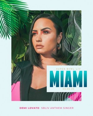 グラミー賞授賞式に続く大舞台が決定したデミ(画像は『Demi Lovato 2020年1月16日付Instagram「Singing the National Anthem at #SBLIV」』のスクリーンショット)
