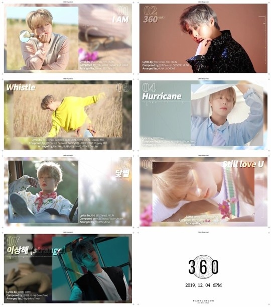 Wanna One出身パク・ジフン、2ndミニアルバム「360」全曲プレビュー