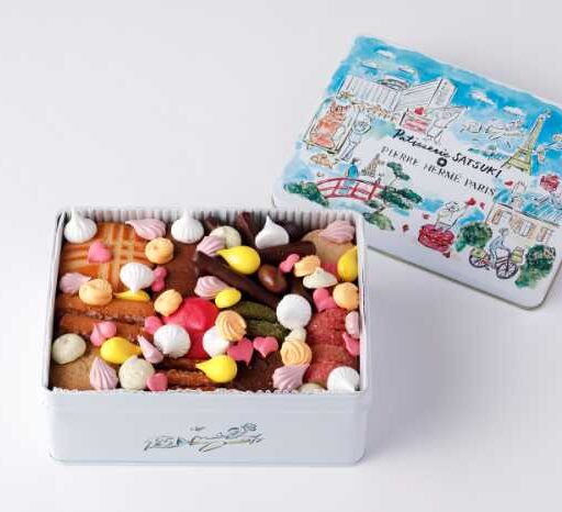 ピエール・エルメ・パリ パティスリーsatsuki クッキー缶 25周年記念