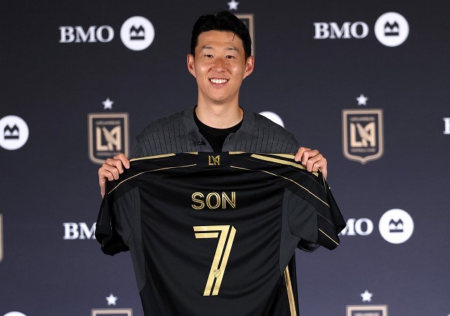LAFCに加入したソン・フンミン。新天地でも７番を背負う。(C)Getty Images