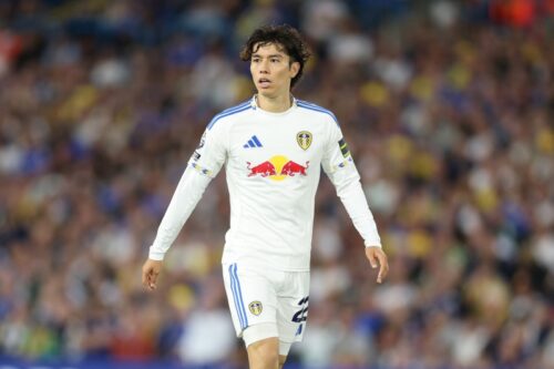 試合中に負傷していた田中碧 リーズ監督が状態に言及