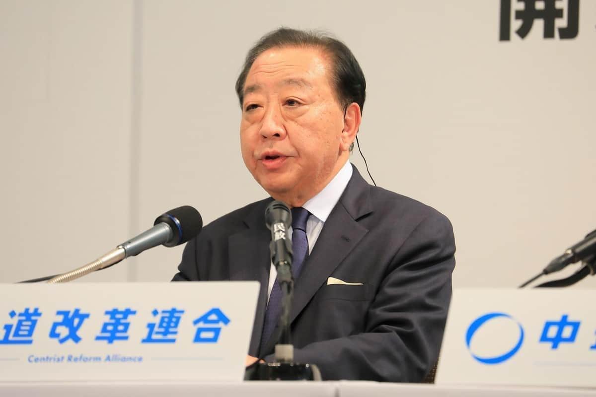 中道改革連合の共同代表を辞任した野田佳彦氏