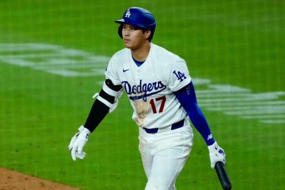 ガーディアンズ戦に出場したドジャース・大谷翔平【写真：黒澤崇】