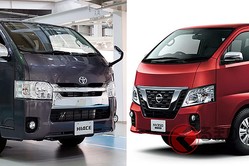 販売差3倍!? トヨタ「ハイエース」と日産「キャラバン」と類似 