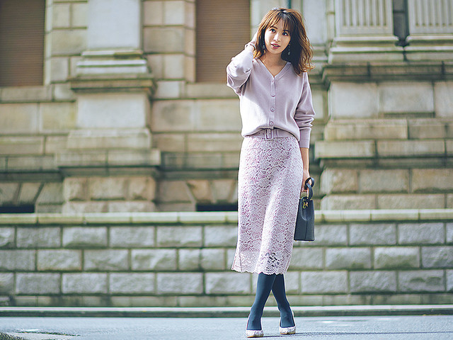 職場でも好印象 冬の通勤服はきちんと感のあるタイトスカートで決まり Peachy ライブドアニュース