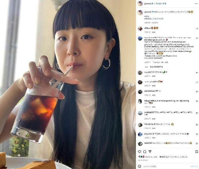 松田ゆう姫さんのインスタグラム（yjymusic）より
